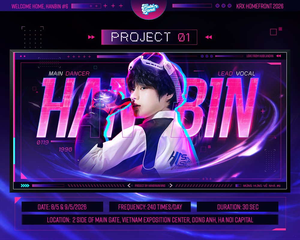 𝐇𝐮𝐛𝐢𝐋𝐚𝐧𝐝 - for Hanbin Ngô Ngọc Hưng tweet media