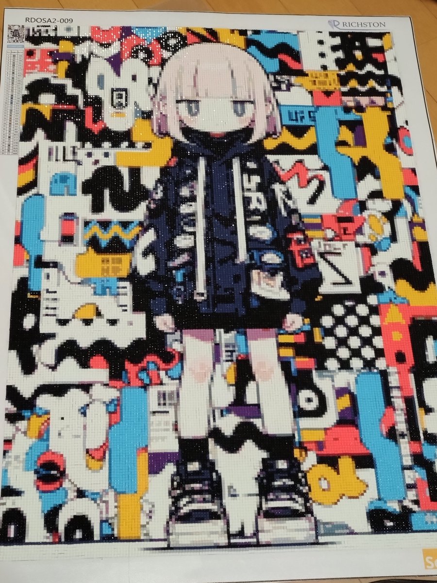 色替え激しいかと思ったらブロッキングの方が多くて楽しく完成した