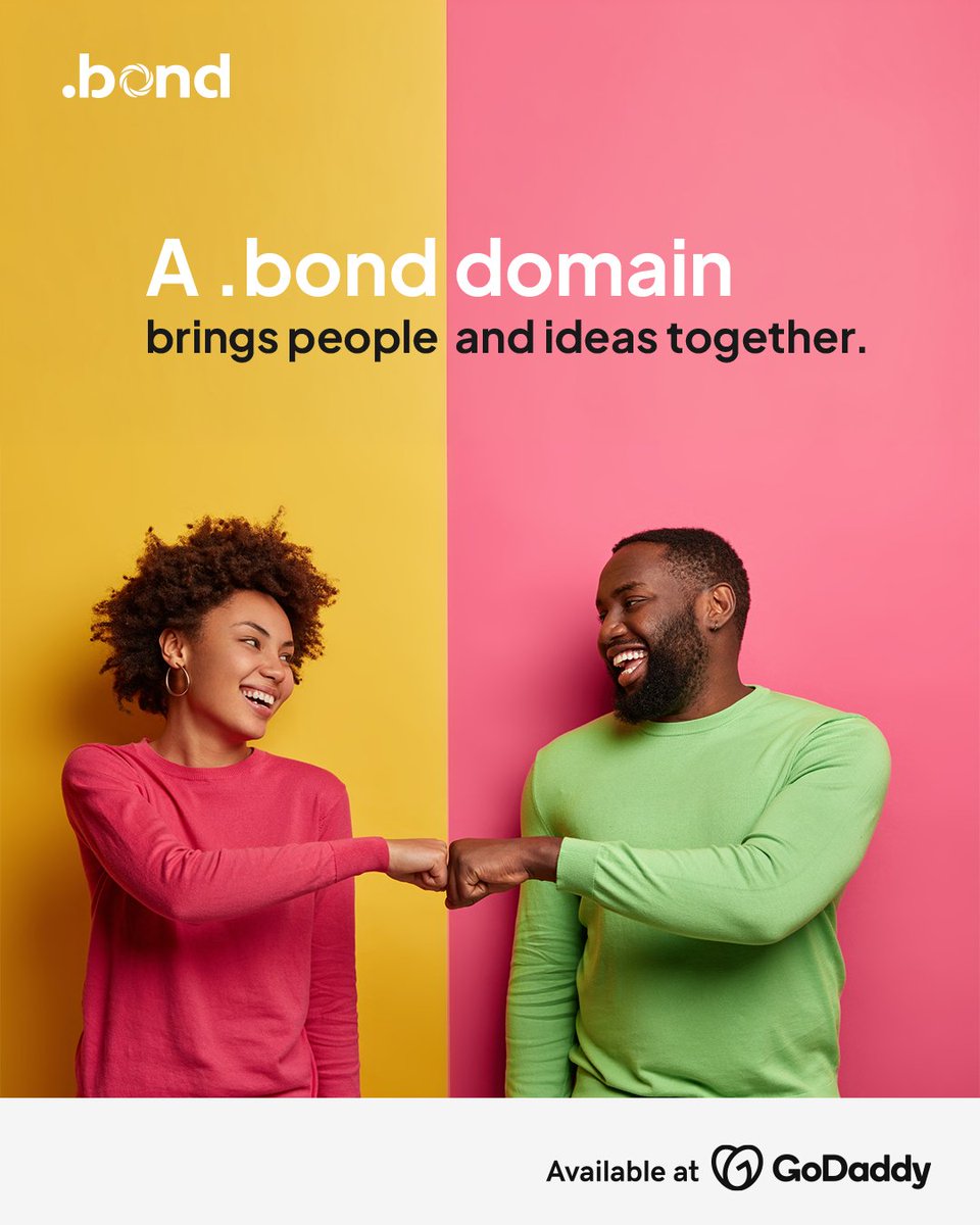 ShortDotDomains's tweet image. Connection is powerful branding. 🤝
It’s not just a name. It’s a message. 💯

These are still available:
fam.bond
happily.bond
how.bond

Find yours on @GoDaddy and start making bonds.
#premiumdomains #bond #personalbranding #domainnames