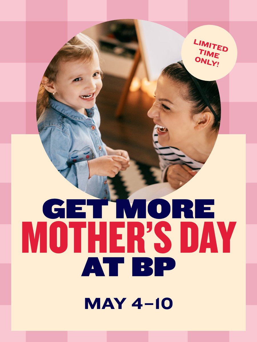 bostonpizza's tweet image. Give Mom the break she deserves this Mother’s Day 💐🍕

From May 4–10, 2026, purchase $50 or more in BP E-Gift Cards and receive a 15% discount. Spend $100 or more and enjoy a 20% discount. Available online only. Shop link in bio.

#BostonPizza #MothersDay #FlashSale