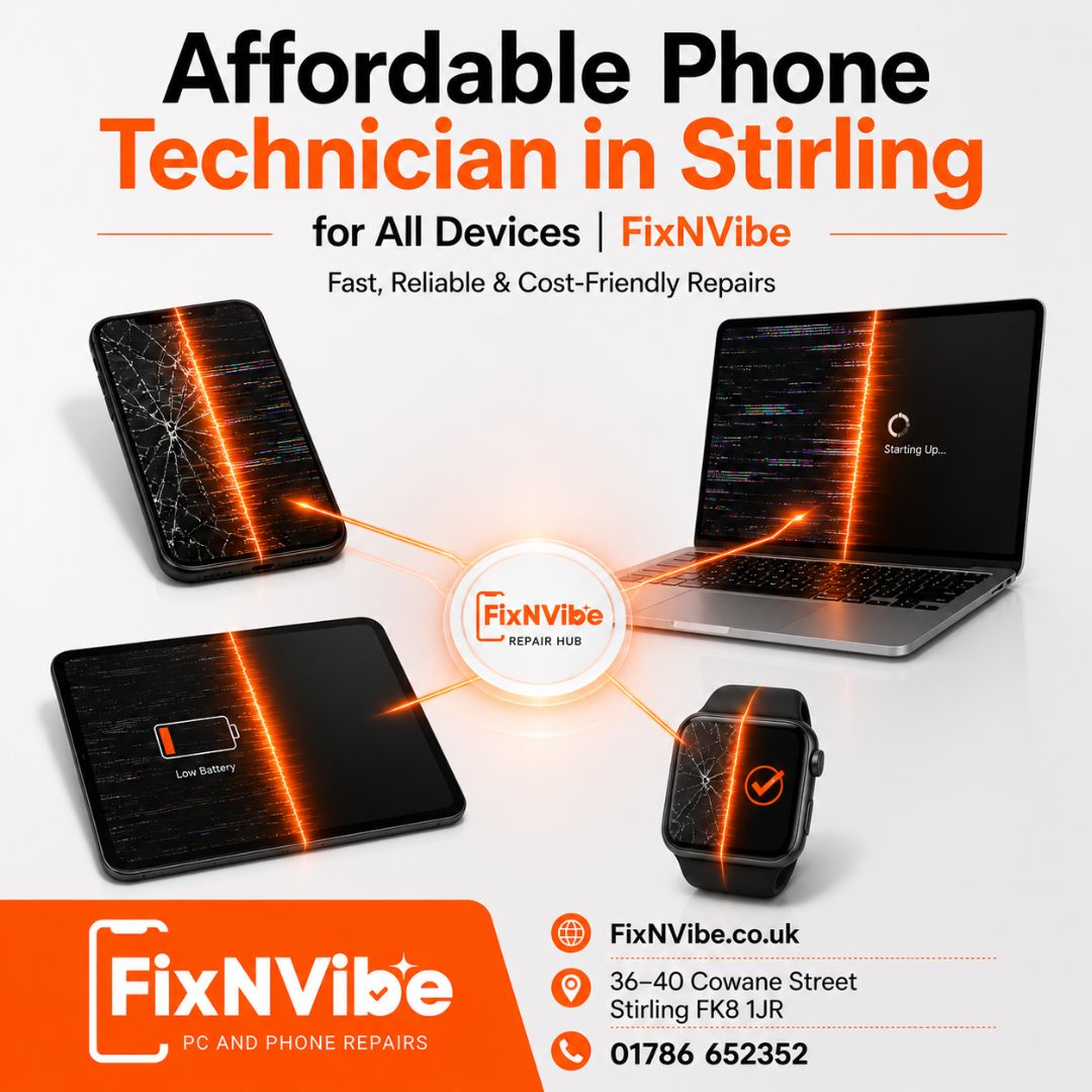 Noah_Evans12's tweet image. Affordable Phone Technician in Stirling for All Devices | FixNVibe
Visit Now:fixnvibe.co.uk
#FixNVibe #AffordablePhoneTechnicianInStirling #MobileRepair #PhoneFix #StirlingBusiness #TechRepair #PhoneService #BudgetRepairs