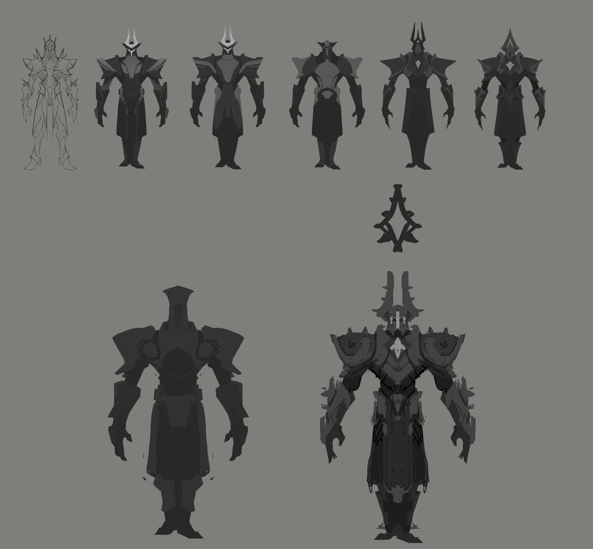 Blade_of_Wiz's tweet photo. Early WIP conceptual trials for the Chapter 1 Boss in Blade of Wiz.🖌️
Finding the perfect balance between menace and early challenge. Still much to refine!

#BladeOfWiz #indiegame #artdev #roguelite https://t.co/jFIoVrj2pb
