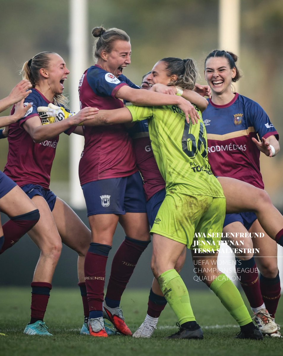 InspiredXI's tweet photo. Huge congrats to Ava Seelenfreund (@avaseelenfreund), Jenna Tivnan (@Jenna_Tivnan), and Tessa Salvestrin (@tessasal7) who helped Torreense (@scu_torreense) clinch 3rd place in the league with a 0-0 away draw. The point qualifies them for the UEFA Women's Champions League (@UWCL) during the 2026-27 season. Great work girls! 

#womenssoccer #womensfootball #futfem #championsleague #ligaBPI