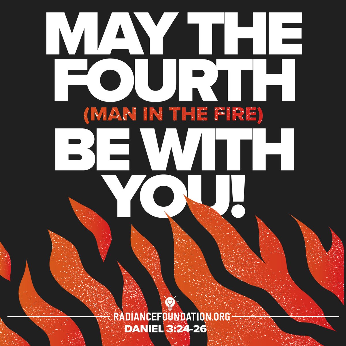 lifehaspurpose's tweet image. #MayTheFourth man in the fire be with you! There's no force in the universe like Jesus. #TrustInGod #HeWillMakeAWay #NotBurnedNotConsumed
Daniel 3:24-26