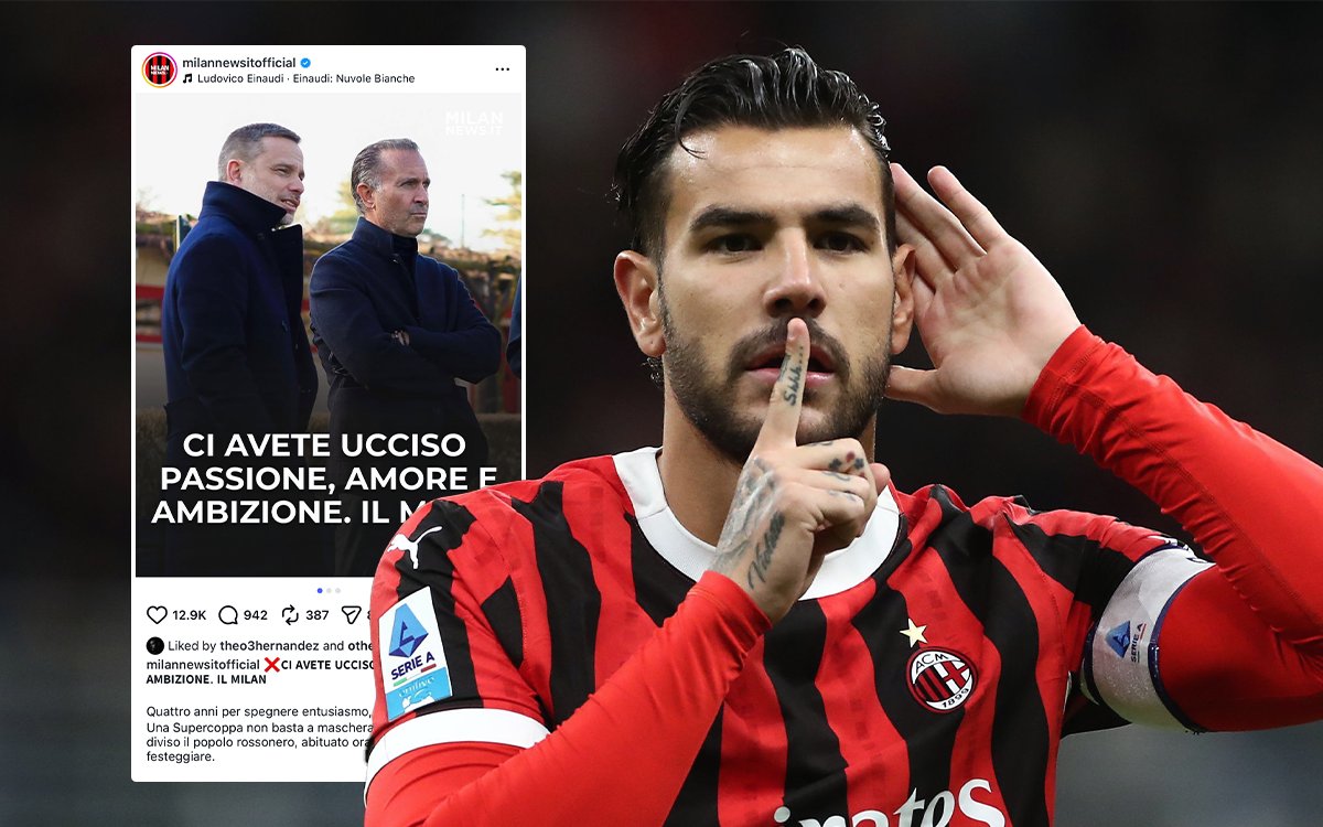 SempreMilanCom's tweet image. 😲 Theo has liked a post from @MilanNewsit stating that the management have 'killed' #ACMilan...

➡️ sempremilan.com/theo-likes-ant…