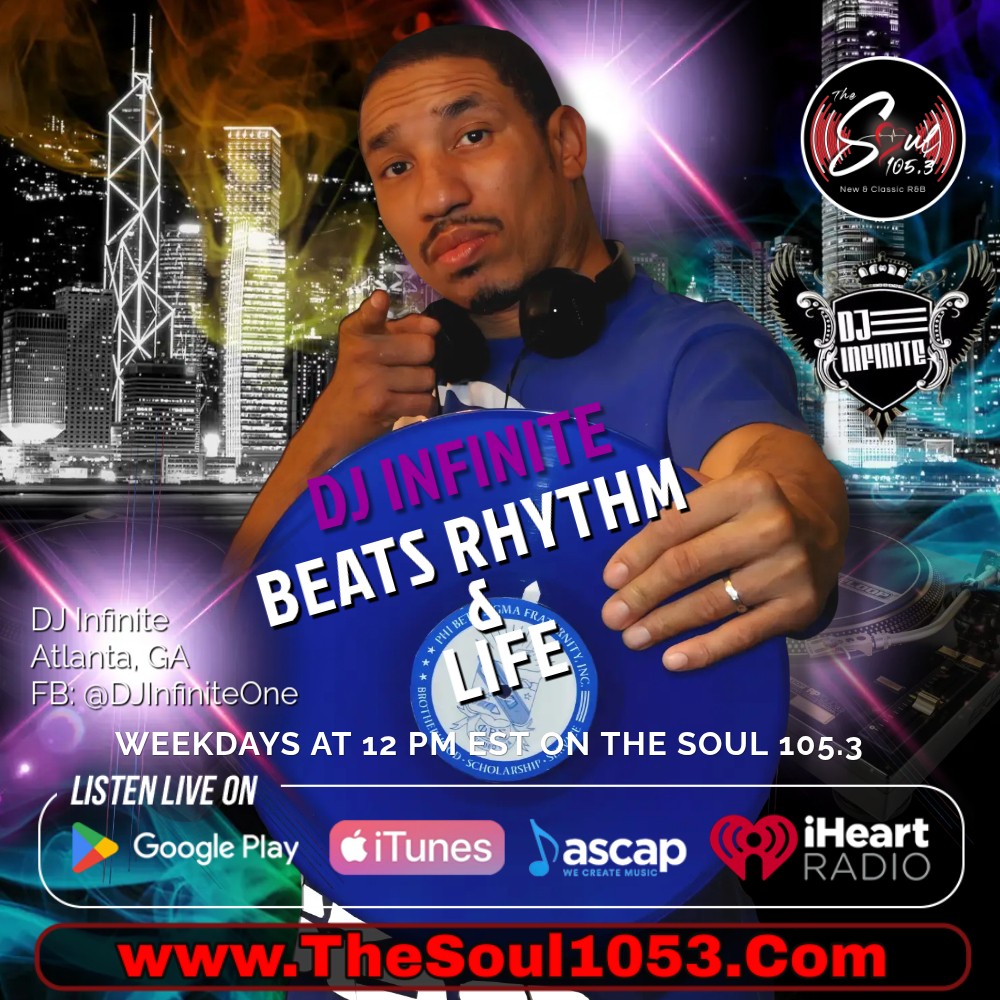 djdizzideelive's tweet image. Tune in for the Beats, Rhythm, &amp;amp; Life mix show with DJ Infinite, the perfect Hype-Power mix for your lunch break! Catch Beats, Rhythm, &amp;amp; Life every M-Friday at 12 &amp;amp; 5 PM EST on The Soul 105.3!
***LISTEN LIVE***
thesoul1053app.com
#radio #thesoul1053 #listen