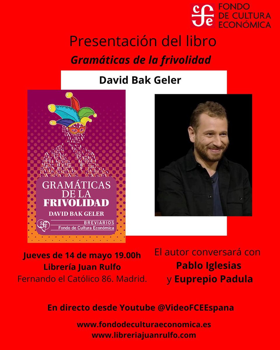 bakgeller's tweet photo. La próxima semana en Madrid con @PabloIglesias y @EuprepioPadula . Corran la voz! https://t.co/2PsebCTxG3