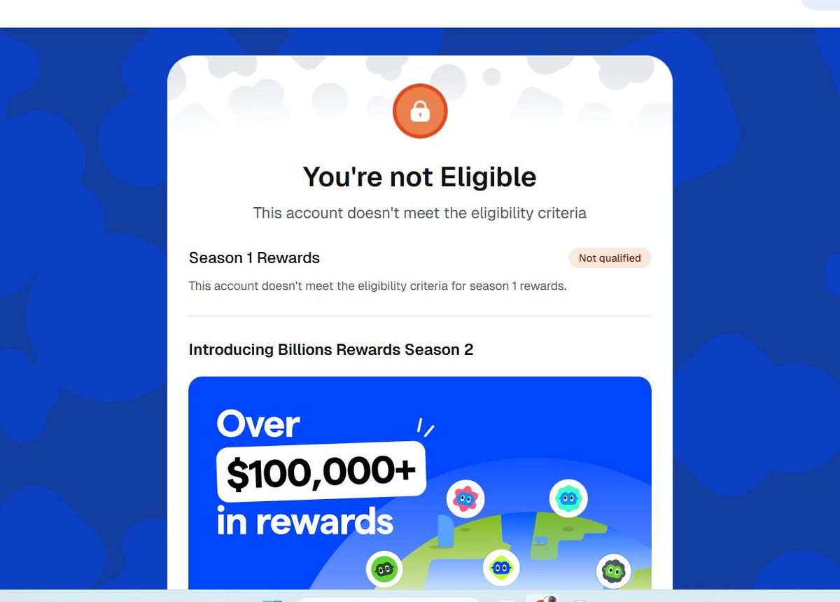 togodcrypt's tweet photo. Majority of us came this far with @billions_ntwk and end up being disqualified for the Airdrop. I'll focus more on future projects because I can see they now rewards thousands. unto the Next. https://t.co/KzgxUpxXMG