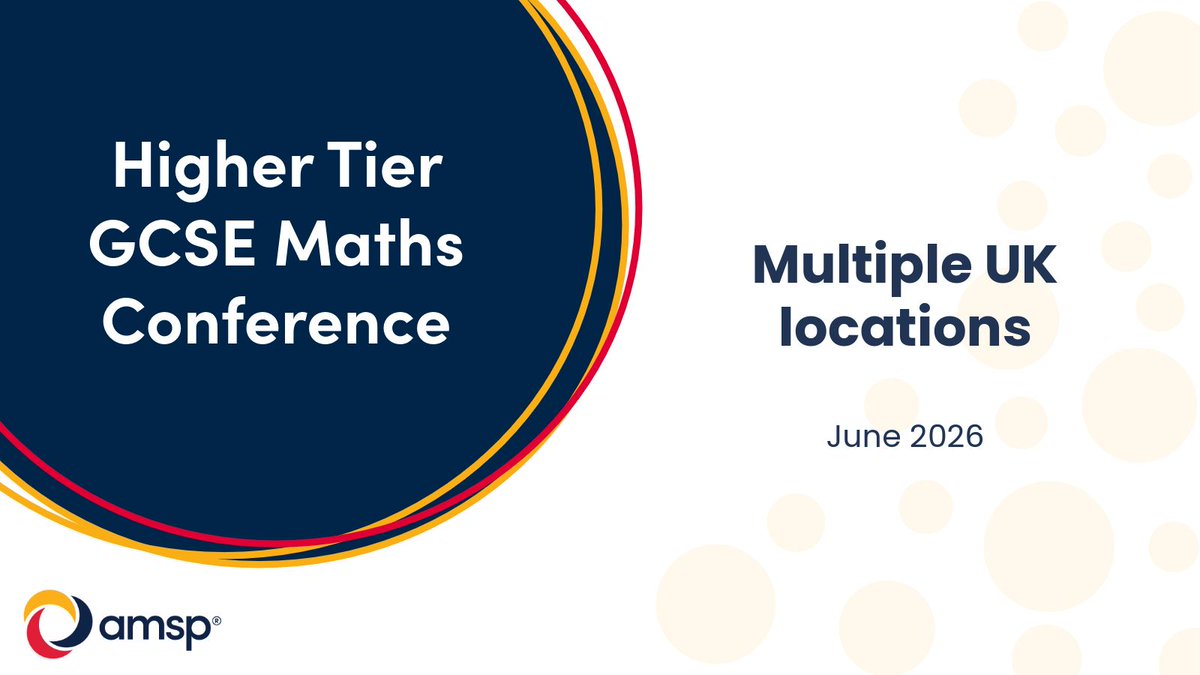 AMSP - Advanced Mathematics Support Programme tweet media