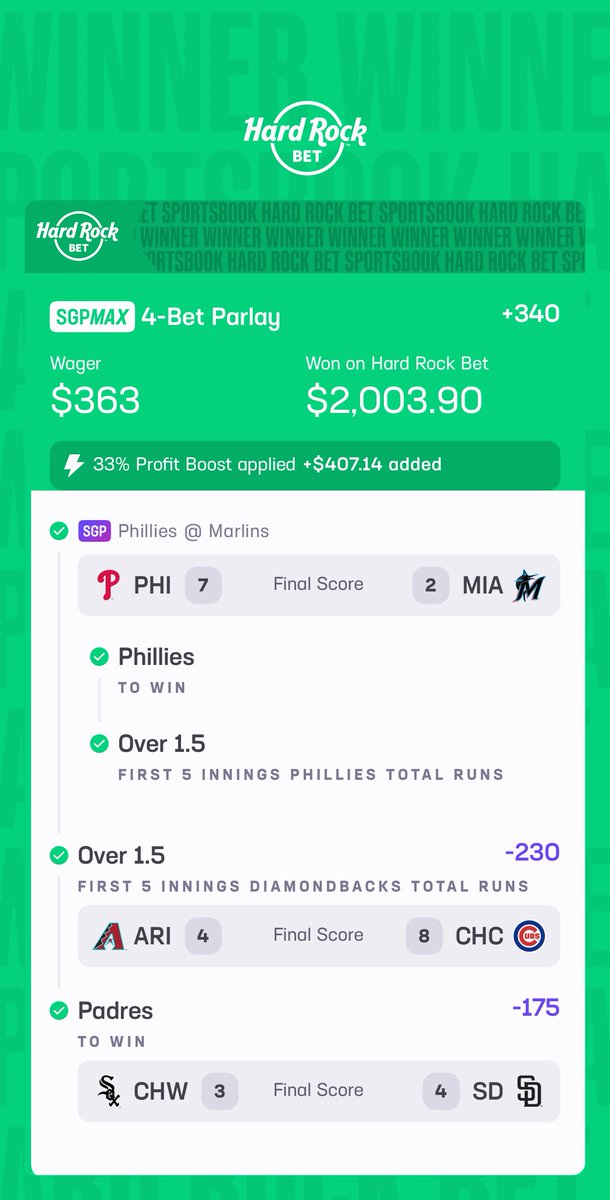 bookitwithbrady's tweet photo. Up over $2600 in May (3 days in) sports betting on parlays. 6-8 record. This is why hit rate is almost meaningless when it comes to parlay bettors. https://t.co/fo5DwT1CWF