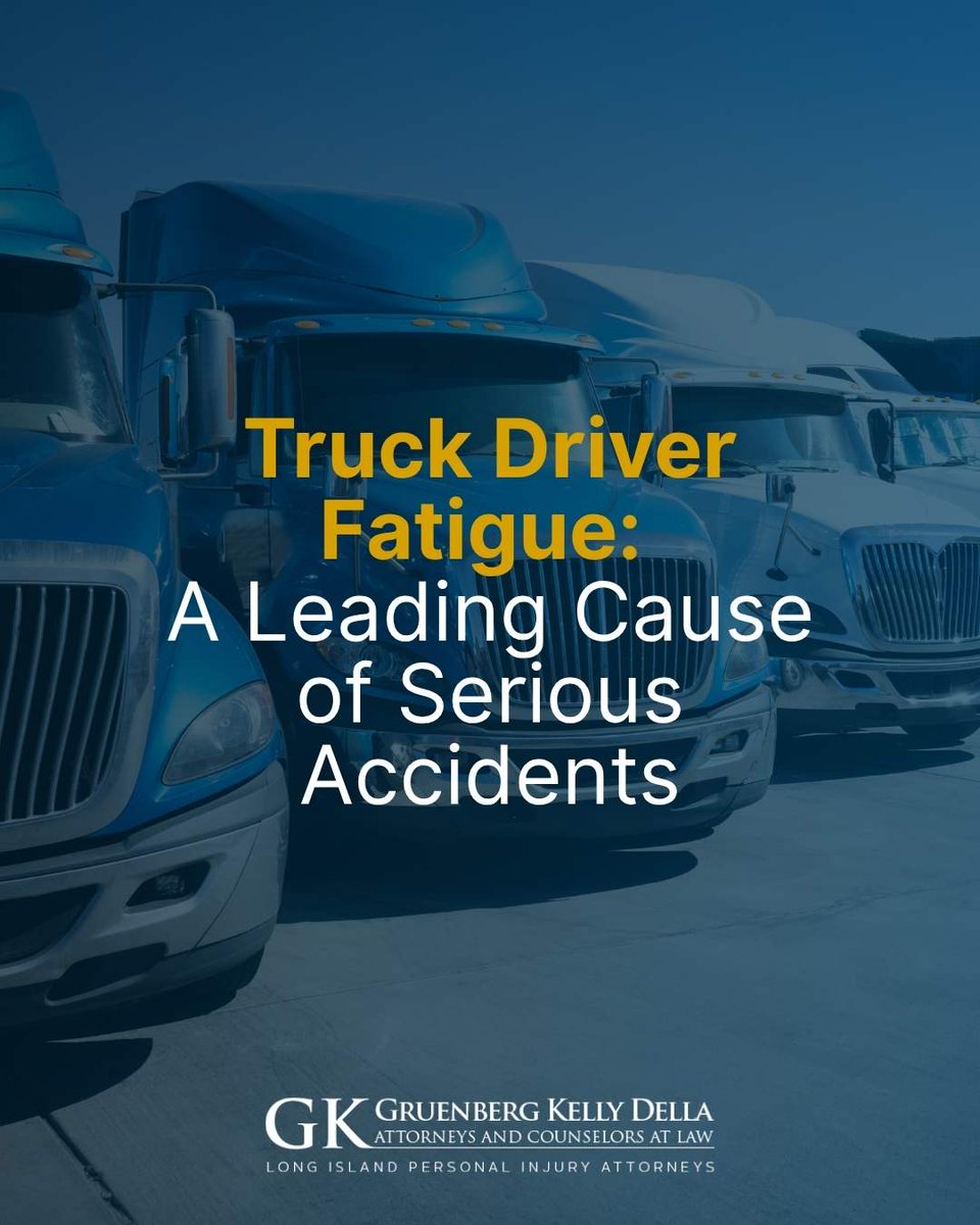 GKDLawNY's tweet image. Commercial trucks play a vital role in keeping goods moving across #LongIsland. But driver fatigue can quickly turn these massive vehicles into serious hazards: newyorklawgroup.com/2026/03/30/tru…