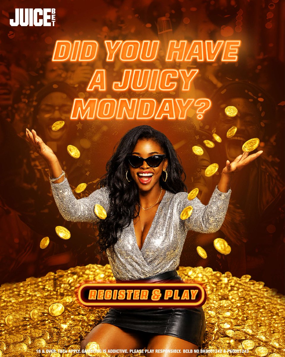 JuicebetKenya's tweet image. Start your week the right way with a #JuicyMondays cashback.
Other people place bets. #Juicebet players win and collect. Don't settle for less.
Get real withdrawable #cashback of up to 10% of last week's losses.
Choose the Juice today on juicebet.co.ke.
#KaribuJuicebet