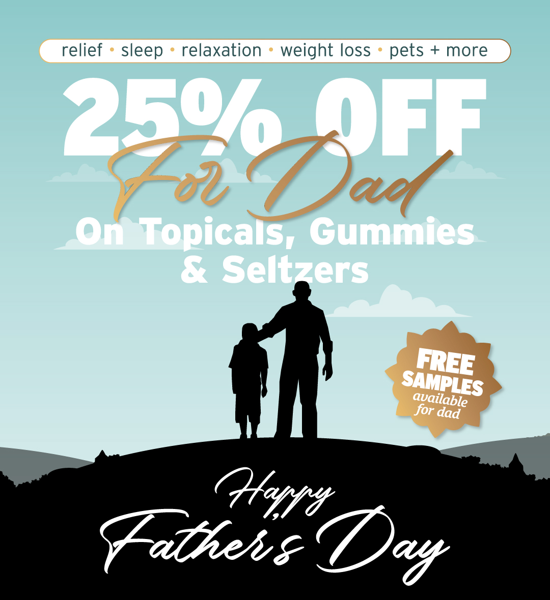 getsunmed's tweet photo. Father’s Day is almost here 👔
6/19–6/22 enjoy 25% OFF topical, gummies &amp; seltzers—perfect for treating Dad (or yourself). Don’t miss this limited-time savings event!

#fathersdaygift #fathersday #Sunmed #WellnessRoutine #SelfCareEssentials #treatyourself https://t.co/P5eVVkKO13
