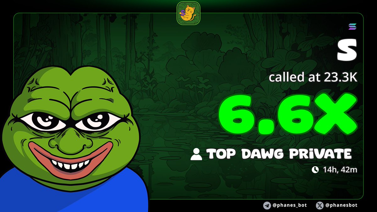 _CryptoTopDawg's tweet image. Solid 6x profits made on $S
Pulled from my private group 🧑‍🍳
Ca&amp;gt;&amp;gt;&amp;gt;
 CN9itYACMJ9Fn4iUNS1QiEmNhrnzqQrgg7oNCKVJpump
Hope y'all are printing 💵💰 

#crypto #sstvi #est_rvp
