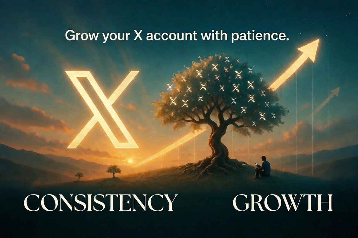 _UCrypto's tweet image. Grow your "X" account with patience

#Growth doesn’t rush—
it studies #consistency
and then rewards it