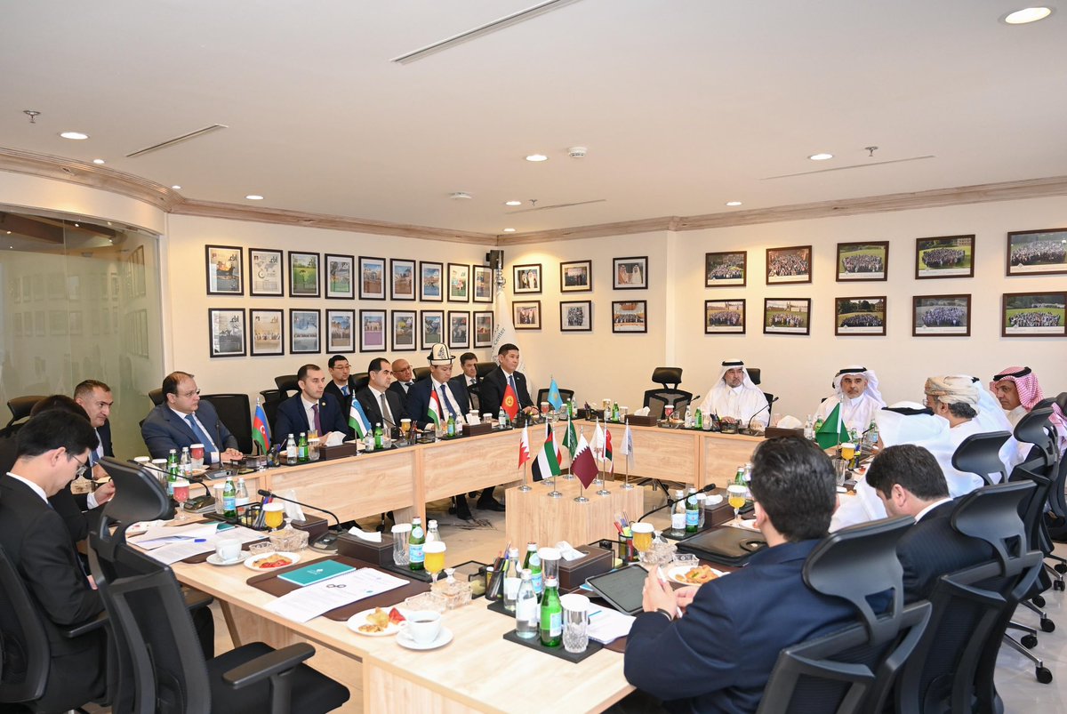 Gulf_Research's tweet photo. On May 4, 2026, the Gulf Research Center (GRC) organized a Gulf-Central Asia roundtable at its office in Riyadh, bringing together ambassadors and representatives from the Republic of Kazakhstan @EmbassyArabia, the Republic of Uzbekistan @UzbekEmb_riyadh ,  the Kyrgyz Republic @KyrgyzEmbKSA, the Republic of Tajikistan @TJ_Emb_KSA, Republic of Azerbaijan @AzEmbRiyadh, and the Gulf Cooperation Council (GCC).
The discussion focused on recent regional developments and their implications, as well as on identifying avenues for concrete cooperation between the Gulf and Central Asia. Particular attention was given to the evolving dynamics of Gulf-Central Asia relations in light of ongoing geopolitical and economic shifts. This meeting forms part of the GRC’s Gulf-Central Asia Research Program, which aims to advance research, dialogue, and practical cooperation across key areas of mutual interest between the two regions.