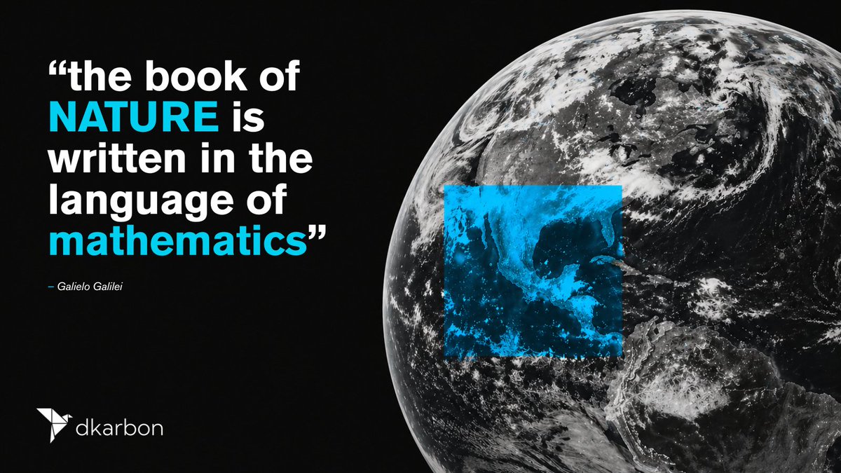 dkarbon_green's tweet photo. "The book of nature is written in the language of mathematics."
- Galileo Galilei

Four centuries later, the same truth applies.
Every tonne of carbon, every forest, every emission: measurable, traceable, verifiable. 

The green economy starts with reading the book.