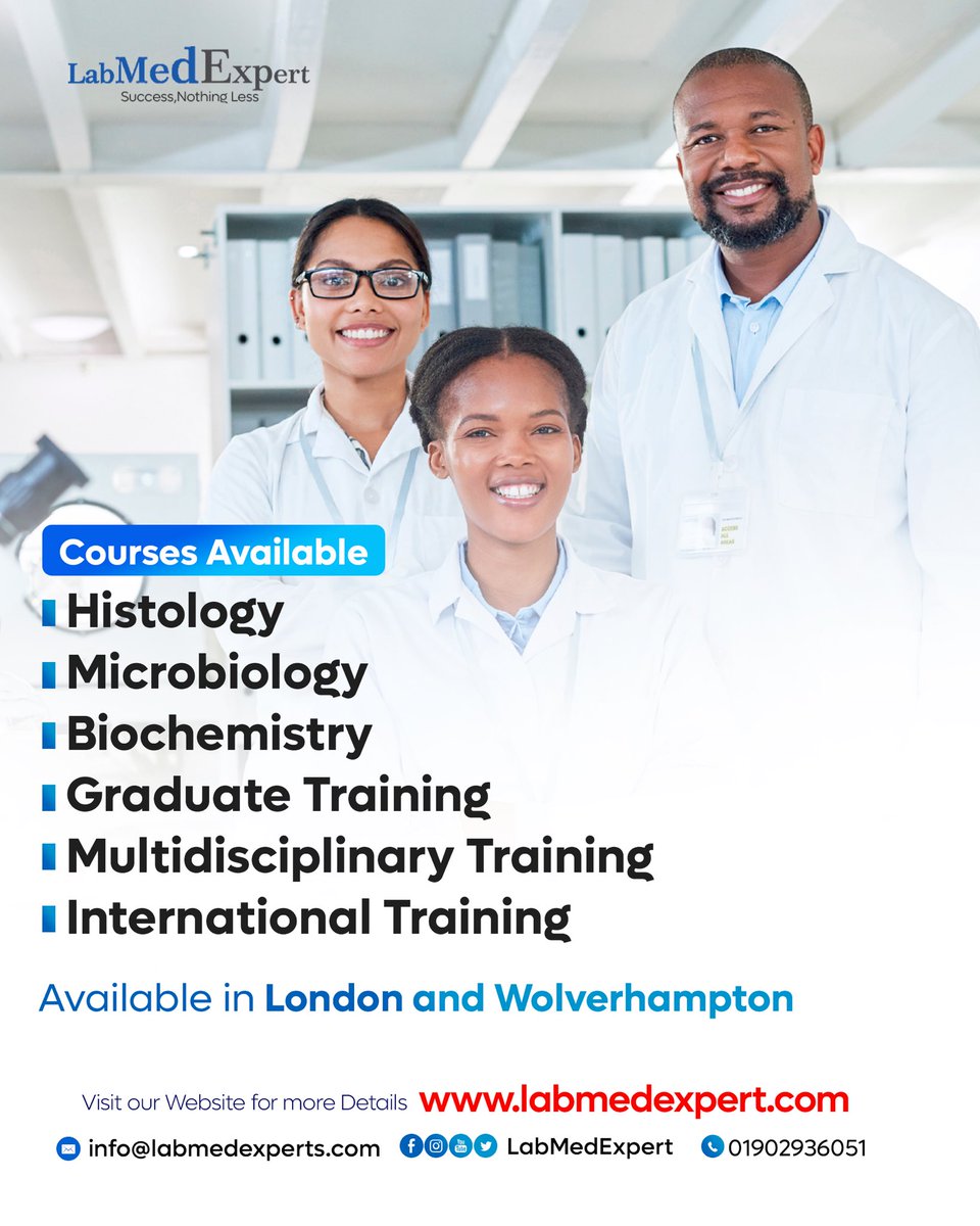 labmedexpert's tweet photo. Get Hands on Practical Training here with us at LabMedExpert 

Your Journey into your Career Job Start with Us and we are here to get you to that Stage.

Send us DM 
Or Visit our Website https://t.co/GK7MQqJu0d

#Trending #Biomedical #LabTraining https://t.co/Q5g6cmZxe9