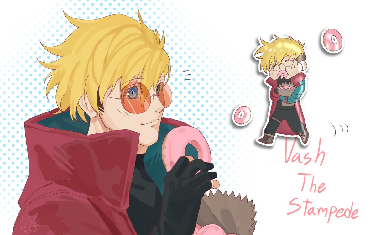 KarvLife's tweet photo. ไปดูเคคไคแล้วคิดถึงเจ้าวาชเลยวาดด้วย🥺
#trigunstampede #tristamp #kekkaisensen #血界戦線 https://t.co/Uy2TG6zyGq