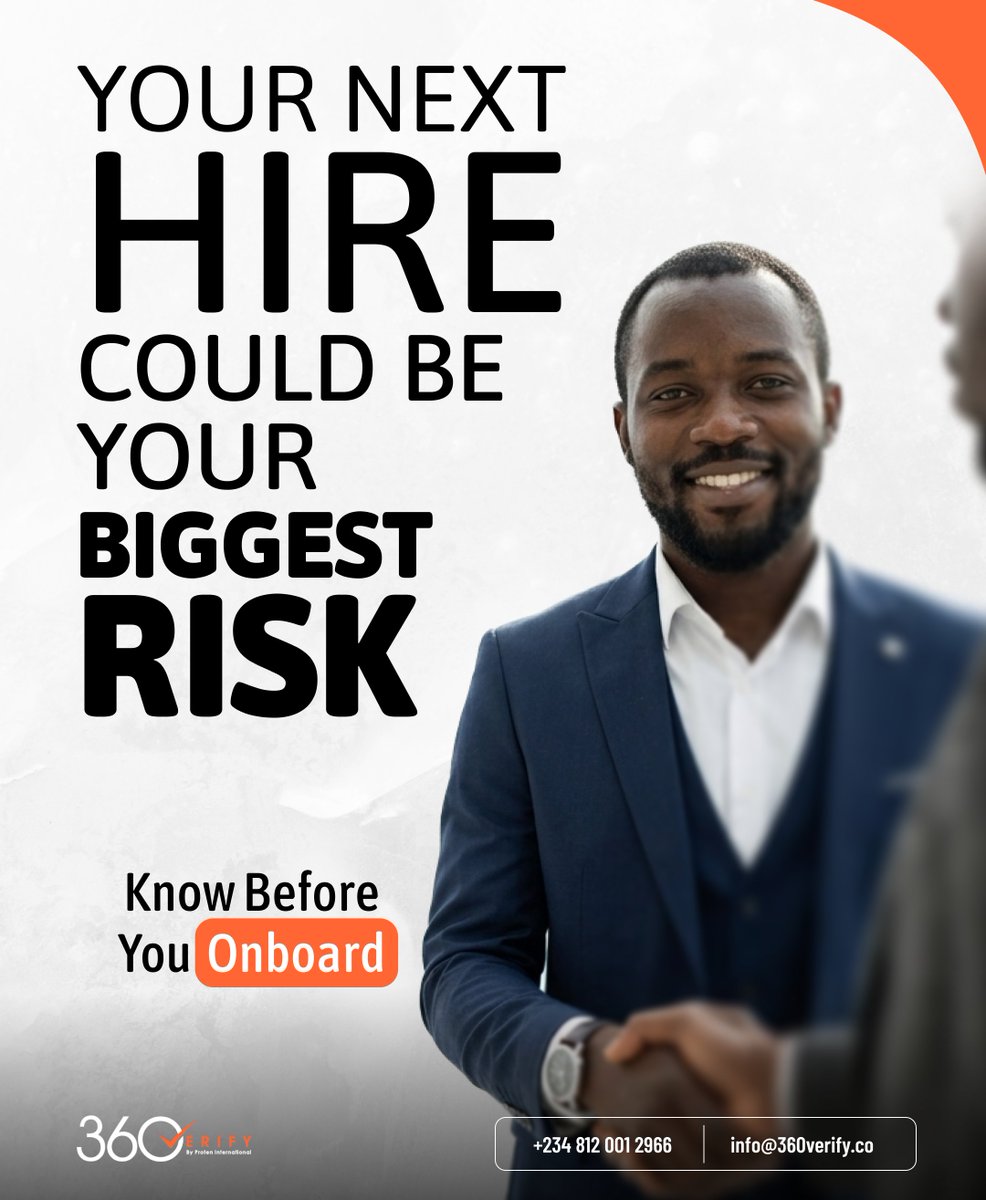 get360checks's tweet photo. The difference between a solid hire and a costly mistake often comes down to one unchecked detail.

An inflated title. A fake certificate. An address that doesn’t hold up.

Background verification catches what a CV won’t.

Get started: https://t.co/XlDGV9n0PU https://t.co/N575fhRioo