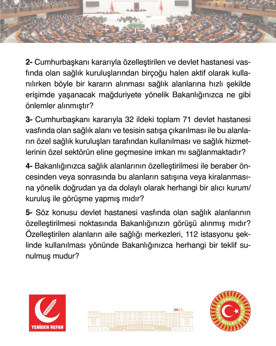 Yeniden Refah Partisi tweet media
