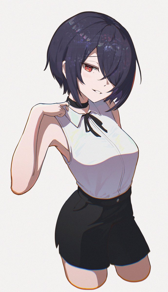 レゼ(チェンソーマン) 「レゼ・・・?のコスプレの人か・・・ #たまこいらすと」|チカタコウイチのイラスト