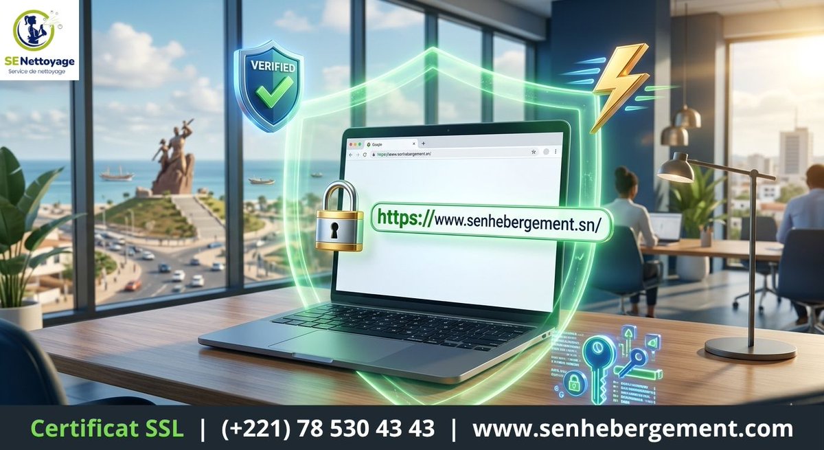 BilliBoy6's tweet image. Pas de SSL = Pas de confiance❌🔒
Passez au HTTPS avec #SenHebergement et profitez de:
🛡️Données cryptées
📈Meilleur SEO
🤝Crédibilité instantanée
Ne laissez pas vos visiteurs prendre des risques. Sécurisez votre site web dès aujourd'hui!🇸🇳⚡️
#SSL #CyberSec #Kebetu #TechSN #dakar