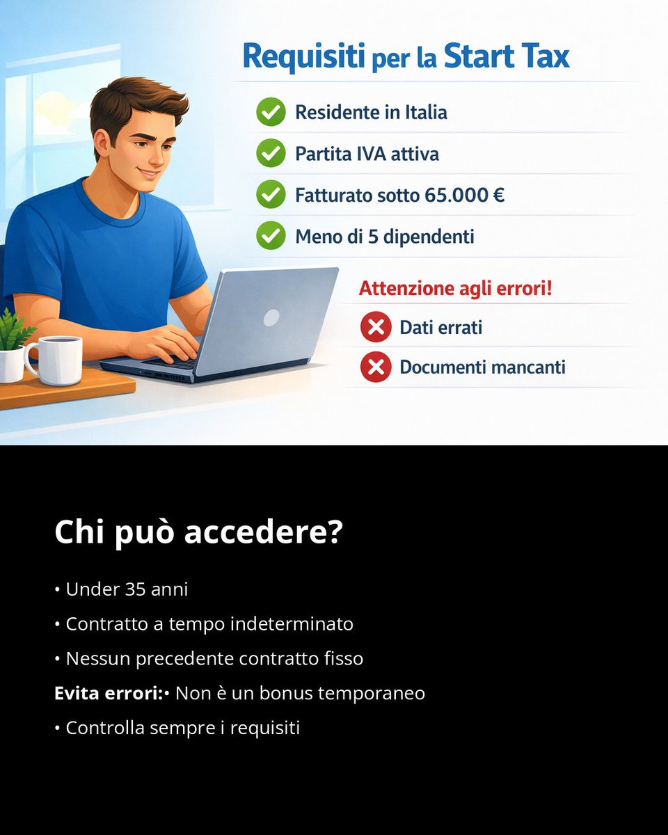 Arriva la Start Tax: nuova tassa agevolata per dipendenti under 35! Aliquote al 10-20-30%, stipendi netti fino a +400€ al mese e più opportunità di lavoro stabile. Un cambiamento che può rivoluzionare il mercato del lavoro giovanile. Scopri come funziona!
2lnk.io/hneTx