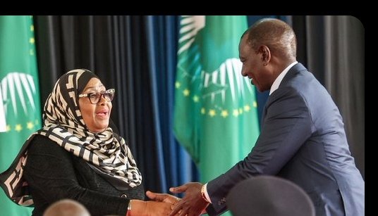 MugishaHV's tweet image. Nyuma y’umunsi umwe Perezida #Kagame agiriye uruzinduko muri #Tanzania, William Ruto wa #Kenya na we aratangira urw’iminsi ibiri muri iki Gihugu, ruzarangwa n'ibikorwa binyuranye birimo ibiganiro na we azagirana na Madamu Samia Suluhu Hassan.