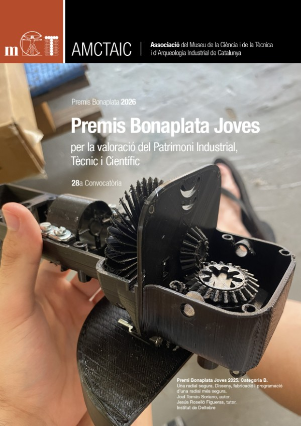 fundaciobcnfp's tweet photo. 🚀Ets estudiant de Batxillerat o FP? Tens un projecte innovador o de recerca sobre patrimoni industrial, tècnic o científic?
👉Participa als Premis Bonaplata Joves 2026!
💡Fomenta la innovació i la recerca
📅Termini: 1–30 juny
🏆Premis econòmics+diploma
ℹ️https://t.co/96sgeDzmzA https://t.co/TUFvSh7ntW
