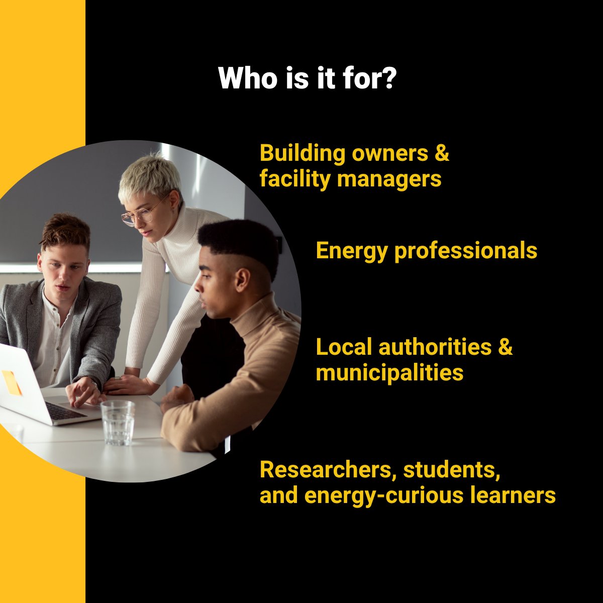 CollectiefP's tweet image. Want to understand how #buildings use #energy &amp;amp; how to improve them?

The COLLECTiEF e-learning program makes #SmartEnergy solutions simple &amp;amp; practical for building owners, energy professionals, public authorities &amp;amp; anyone interested in #EnergyEfficiency
🔗collectief-project.eu/activities