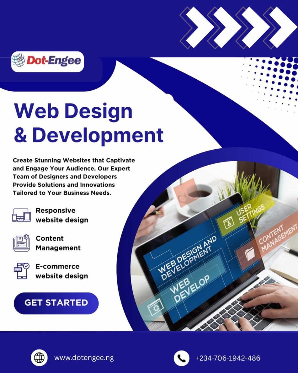 dotengee's tweet photo. Poor web design will affect your business's overall success by limiting it's ability to grow. Your business needs to invest in reliable services for websites design and development.
Get access to our services @  https://t.co/IyG57R7CAh or call +2347061942486 for more enquires. https://t.co/aPCDcdlE0s