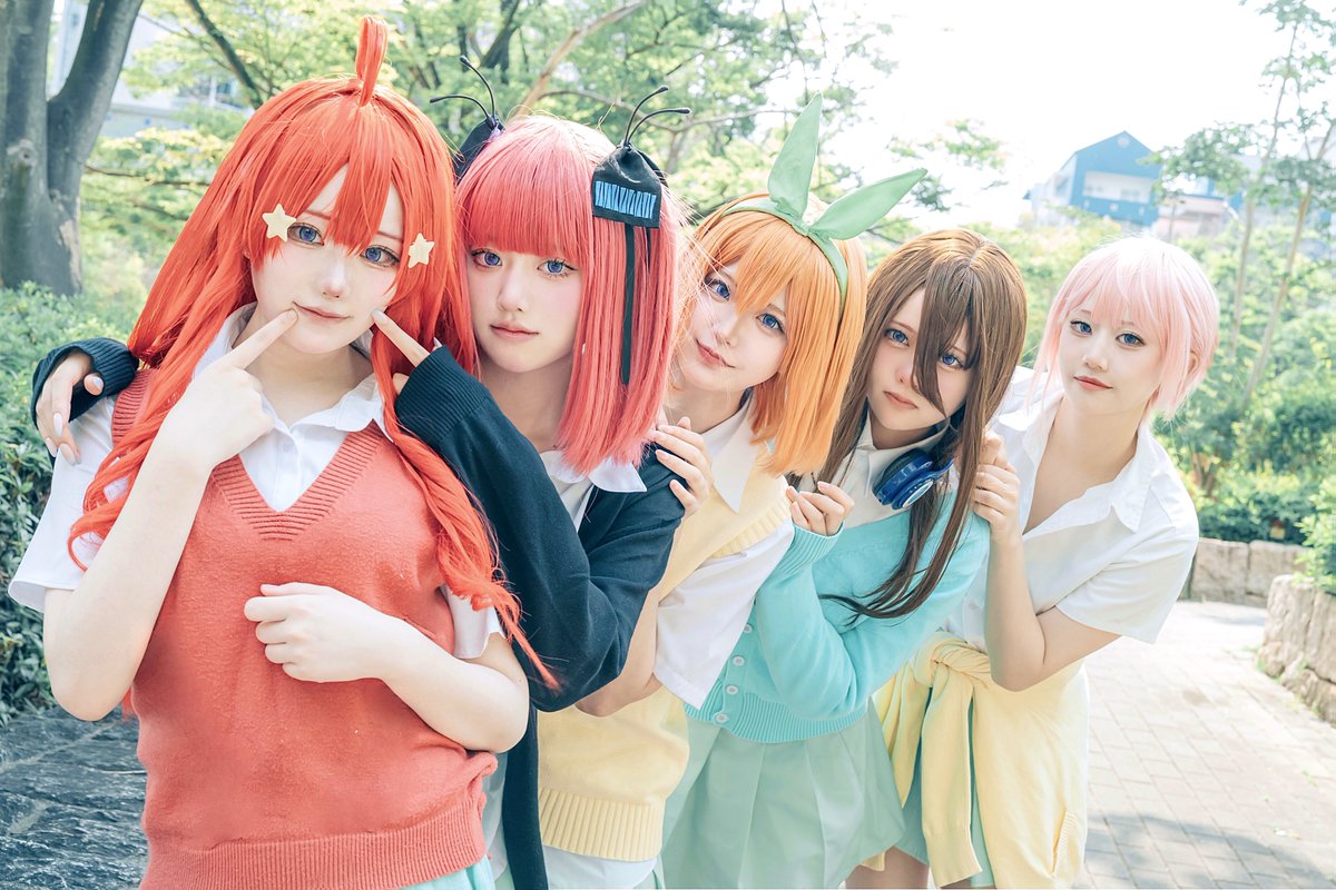 negixhanni's tweet photo. どんな時もこの5人で _____

五等分の花嫁 cos https://t.co/OAwoEkdccY