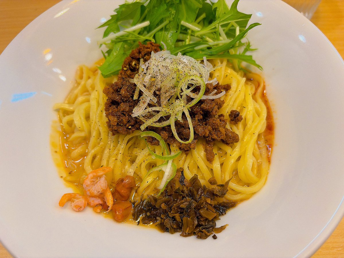 comm_opt's tweet photo. 汁なし担々麺、辛さ2，痺れ2にしてみたけど4,4とかでもいけそう (@ 担担麺 微風 (そよかぜ) in 八王子市, 東京都) https://t.co/4wvOdLpniy https://t.co/fKEORd2KP7