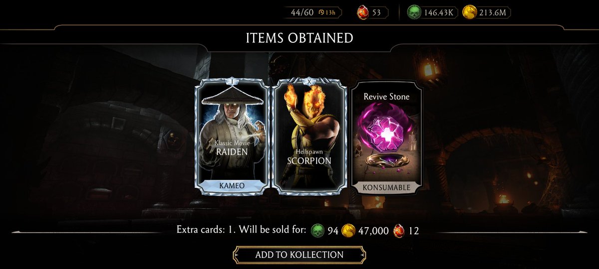 koldscorpion's tweet photo. Don't y'all love it whenever you unexpectedly get such #Krypt reward outcomes in #MKMobile, considering how scarce they usually are? ๐ฎโ๐จ๐ฅ https://t.co/Bp0fjjXW9R
