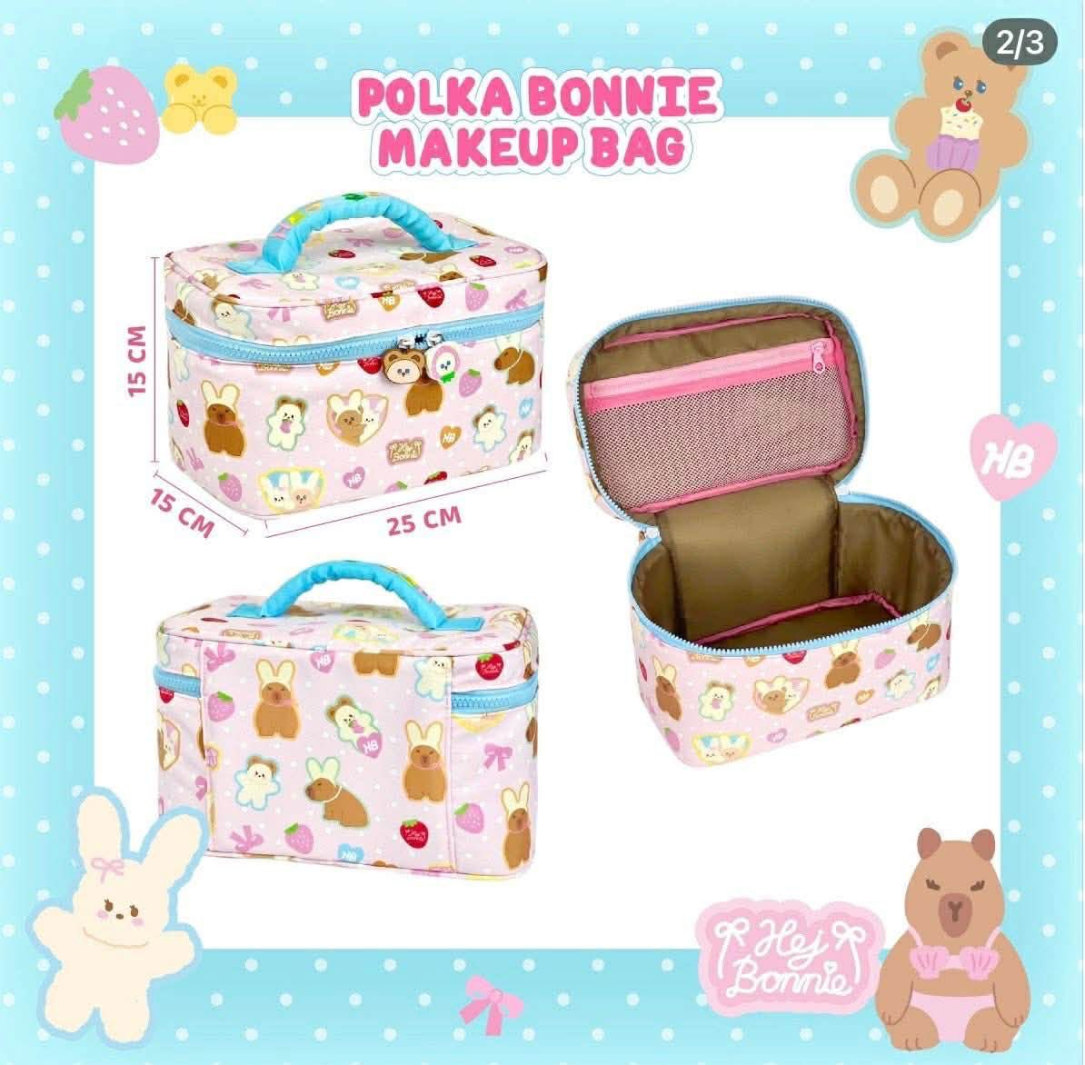 liiiiie212879's tweet image. ส่งต่อ polka bonnie makeup bag 
500 รวมส่ง ไม่มีตำหนิค่า กทม/นนทบุรีแมสได้น้า #ส่งต่อhejbonnie #hejbonnie #happysunday #ส่งต่อเครื่องสำอางค์