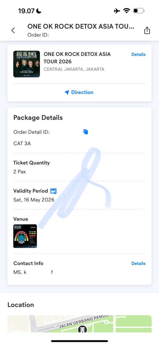 doystarlight's tweet photo. WTS OOR IN JAKARTA
One Ok Rock Detox in Jakarta

CAT 3A (1pax)
dijual sesuai harga beli.

Minat kindly DM (mention after dm please)
#wanttosell https://t.co/yME7tGE91l