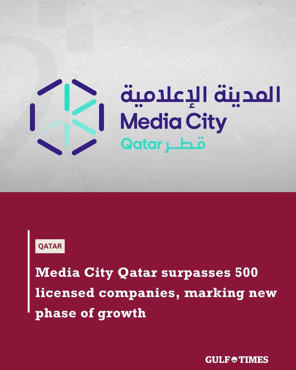 GulfTimes_QATAR's tweet image. @MediacityQa   has surpassed 500 licensed #companies, reflecting sustained #growth across its media and creative industries as companies continue to choose Doha as a base for their operations.

gulf-times.com/article/725020…