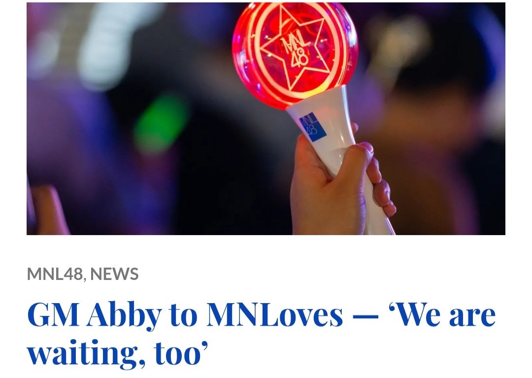 How long should we wait? How long should they wait?

It has been four months since #MNL48 announced that they will be rebranding last Dec. GM Abby Trinidad wrote in March that they are also waiting, even said that they also have plans but they couldn't execute.

So how long pa?