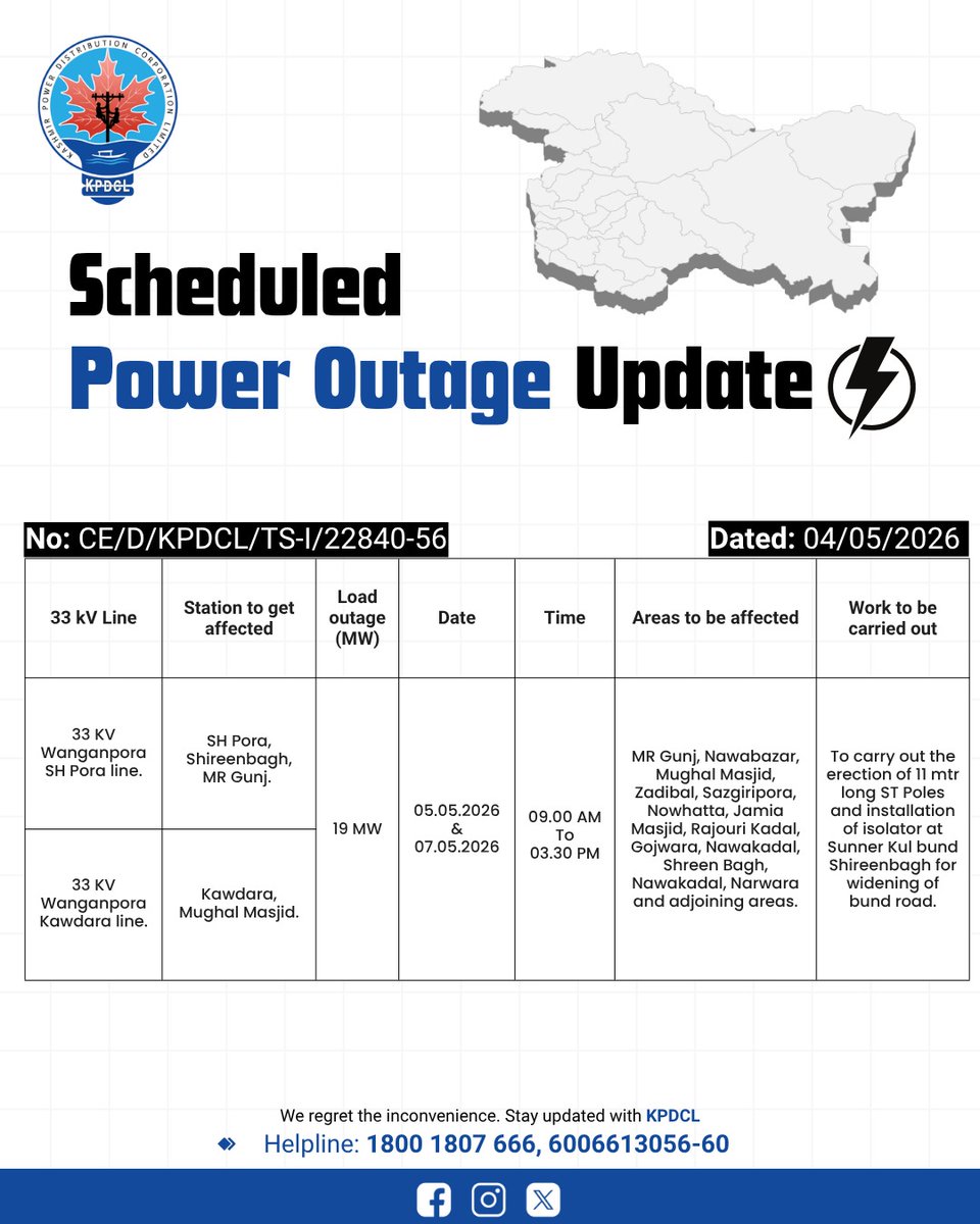 Kashmir Power Distribution Corporation Limited tweet media