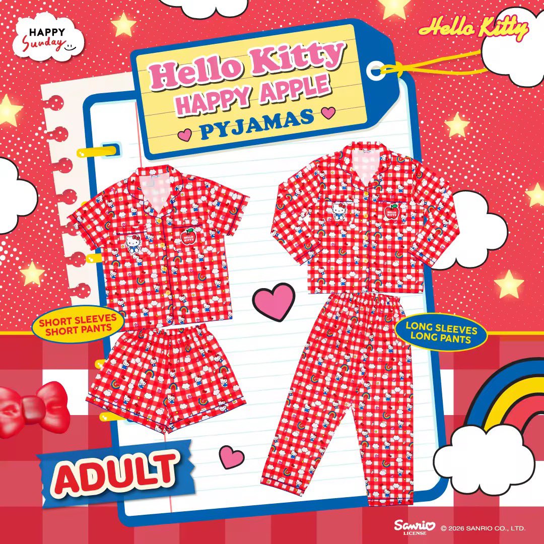 porpaanlee's tweet image. ชุดนอน happy sunday x sanrio
สาวกคิตตี้ห้ามพลาดดดด
อย่าลืมเข้าไปโค้ด แล้วกดพร้อมกันพรุ่งนี้
5.5 เวลา 12.00 น. น้าาาา

s.lazada.co.th/s.ZTLQXW

#happysunday #sanrio #hellokitty