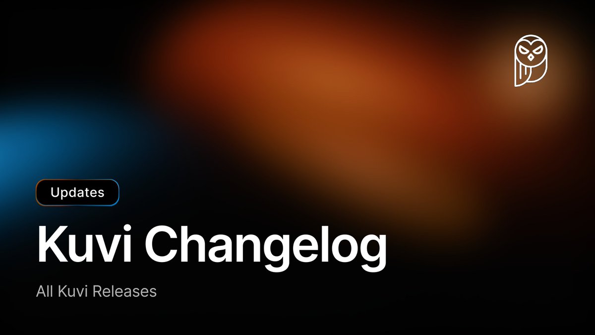 kuvilabs's tweet photo. Curious what Kuvi has been cooking?

Our full changelog is now live. 

engineering updates, product changes, and the latest Kuvi news in one place.

Check it out below: https://t.co/u306UULuem https://t.co/ifBYewapaH