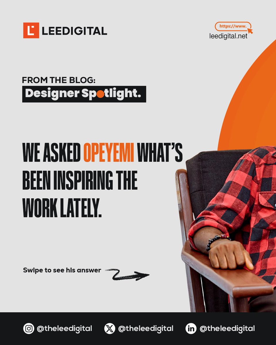 theleedigital's tweet photo. We had a quick chat with Opeyemi about life, work, and everything in between.
Read the full piece on our website, link in bio. #GraphicDesign #BookCoverDesign #Leedigital #GraphicDesignAgency https://t.co/uw8HP69FaL