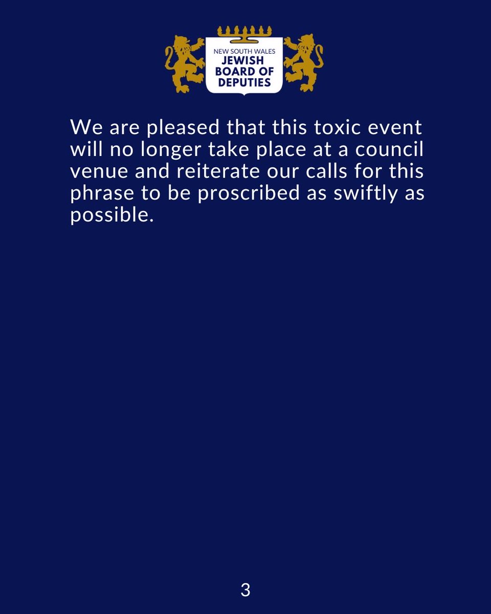 NSW Jewish Board of Deputies tweet media