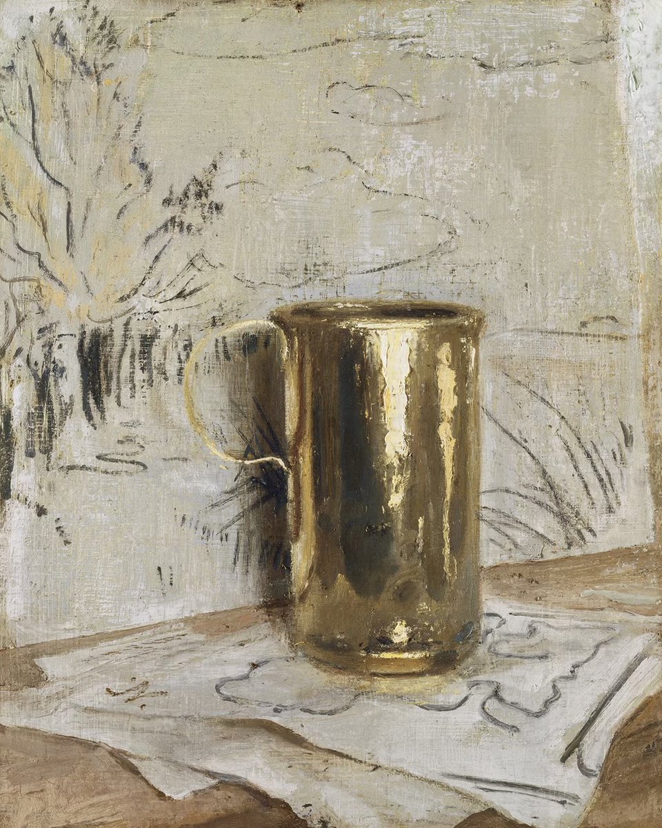 Sir William Nicholson, British. Painting- The gold jug. 1937.