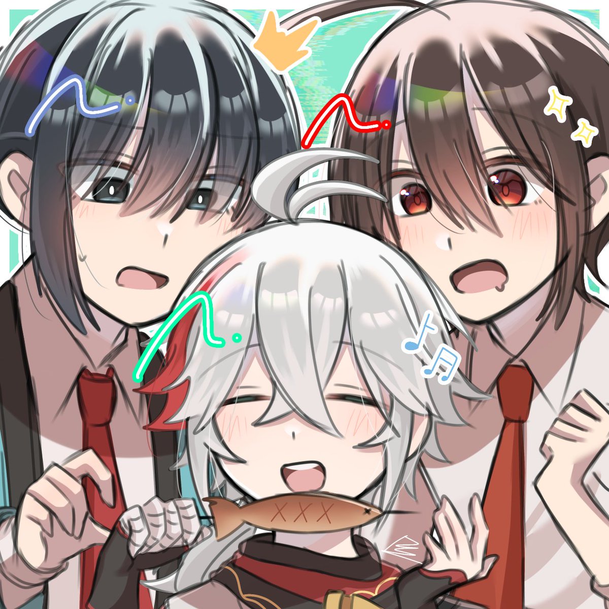Ria_21053's tweet photo. 今年の誕生日は受験生なこともあってちょっと複雑でした
最近の推し集合絵 https://t.co/lWrYxKGf5Y