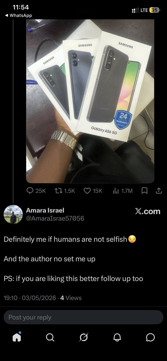 AmaraIsrae57056's tweet photo. @iammrblossom I have zero likes on my post….I think I won https://t.co/itFpLXcZco