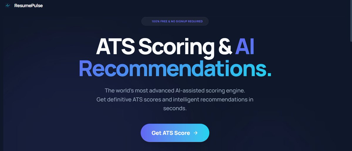 Pranav_412's tweet image. built a free ATS resume checker.

no signup, no email, no upsell. drop your pdf, score in 60 seconds.

my first product. would love feedback.

resumepulse-app.netlify.app/landing

#buildinpublic #jobsearch
#resume