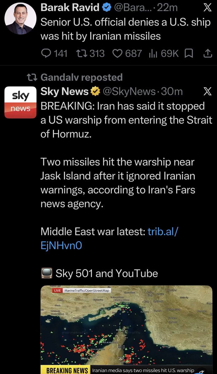 Schroedinger’s Strait can be open and closed at the same time; ships simultaneously hit and not hit