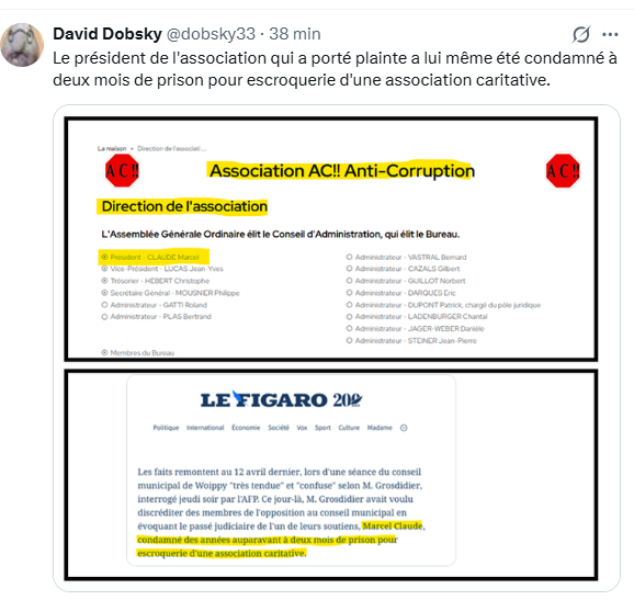Valouci4's tweet image. Il faut être à un très haut stade de rage désespérée pour se discréditer en cherchant à discréditer. On touche là au sublime dans le ridicule. 
Il aura suffi de quelques minutes pour que ressortent toutes les casseroles de ceux qui sont à la manoeuvre.⬇️#marcelclaude #AC
On ne